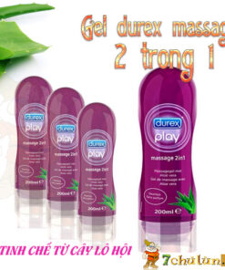 Gel Boi Tron Massage 2 Trong 1 Durex Mat xa duoc body