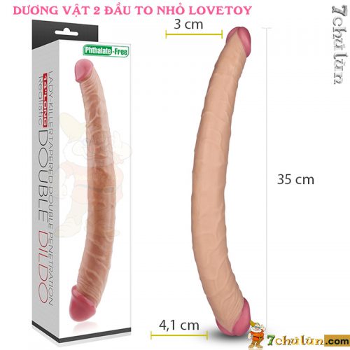 Lovetoy fake cock💋 has skin color like real cock✅ 2 different big and small heads2