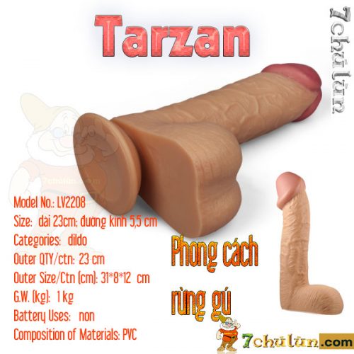 Dildo 💪 super huge Tarzan jungle 