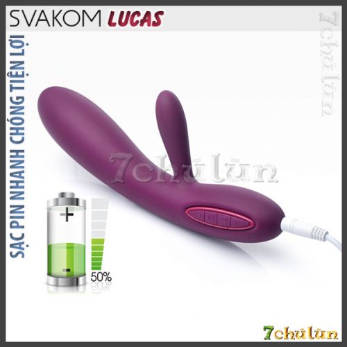 Svakom Lucas can charge batteries quickly and conveniently