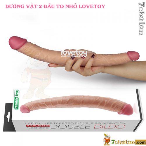 Lovetoy fake cock💋 has skin color like real cock✅ 2 different big and small heads1