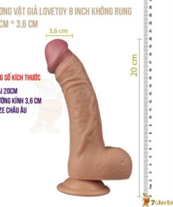 Duong Vat Gia Silicon Lovetoy Sieu Mem 8 inch Thong So Kich Thuoc