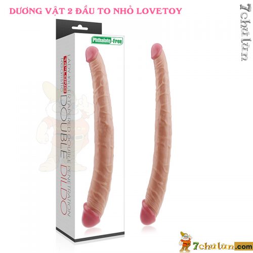 Lovetoy fake cock💋 has skin color like real cock✅ 2 different big and small heads4