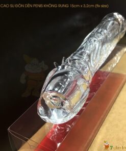 Bao Cao Su Don Den Tang Kich Thuoc Penis Trong Suốt