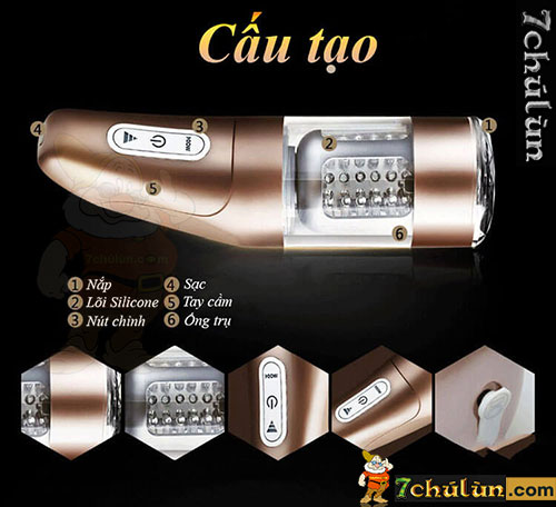 Katerina 2 automatic retractable vibrating fake vagina from Alighiter
