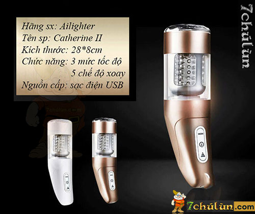 Katerina 2 Automatic Retractable Vibrating Fake Vagina from Alighiter