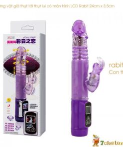 Duong Vat Gia Rung Ngoay Xoay Thut LCD Rabbit Butterfly co nhanh con kich thich hat le