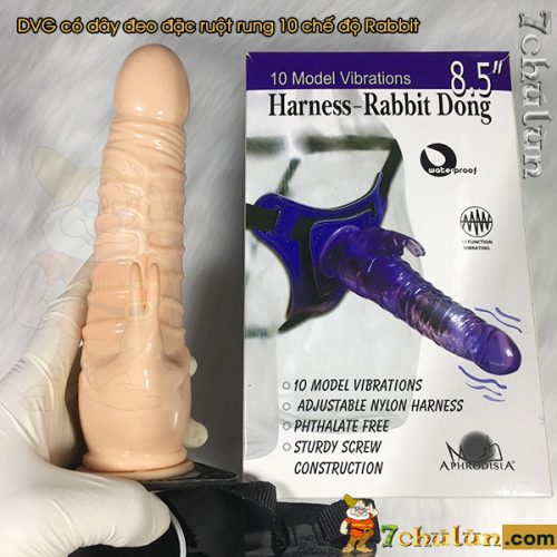 Rabbit dildo✅ with strap on for women with vibrator