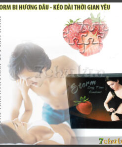 Strawberry-flavored condom Storm has Bi to stimulate and prolong sexual intercourse