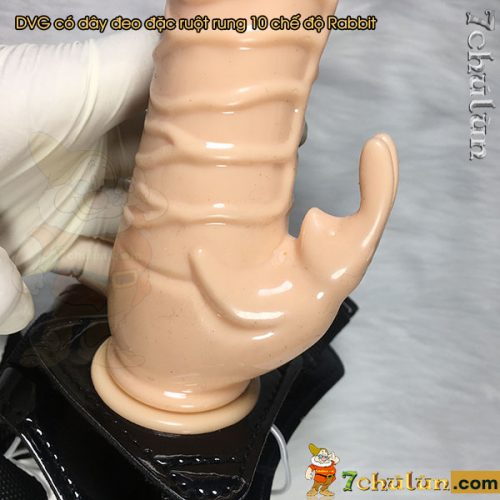 Rabbit dildo✅ with strap on for women with vibrator