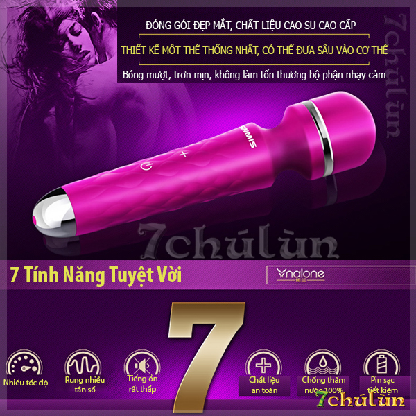 Sinmis massage machine ☑️ handheld massage vibrator with 7 amazing crystals