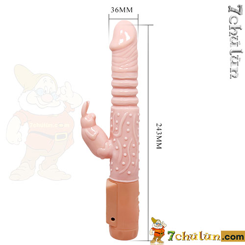 Hot Bunny dildo💗 vibrating enema🔥 radiates heat 48 degrees 5