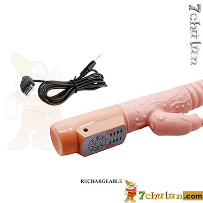 Hot Bunny dildo💗 vibrating enema🔥 radiates heat 48 degrees 3