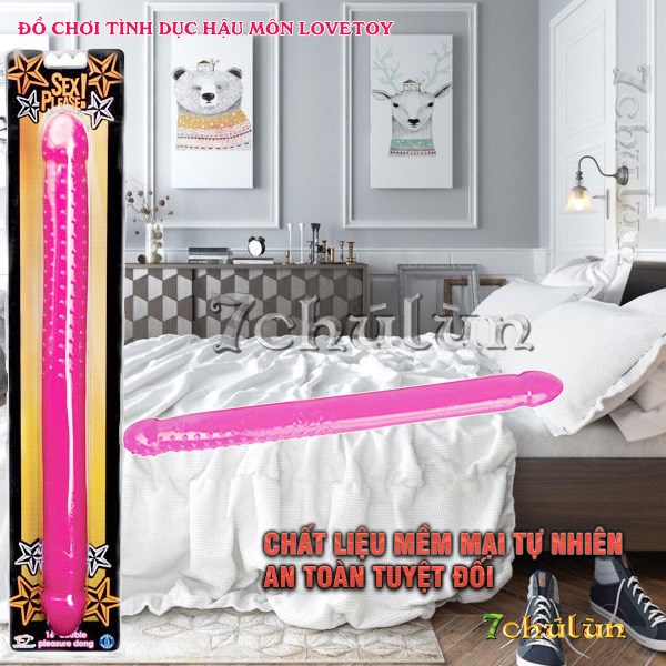 2-headed dildo💓 Dong-Pink Great dong☑️ lesbian lover6