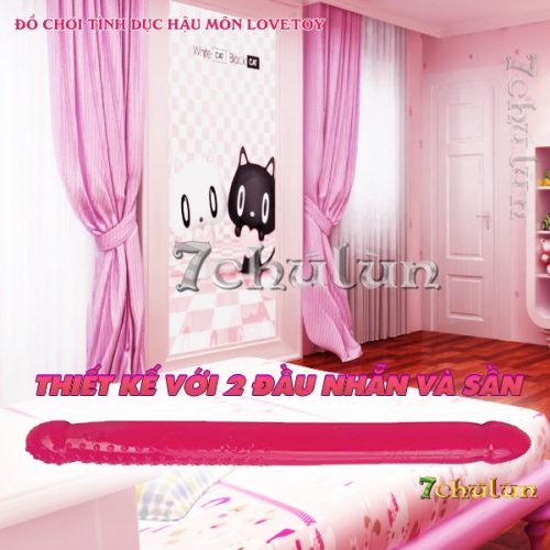 Double-headed dildo💓 Dong-Pink Great dong great☑️ lesbian mistress5