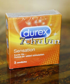 Durex Sensation condoms, box of 3 with many spikes