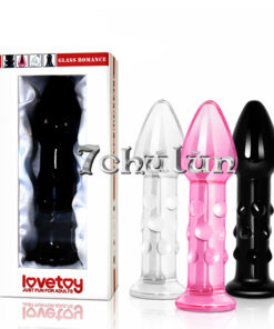 Lovetoy Glass Dildo Super Stimulating Big Spikes#HM11