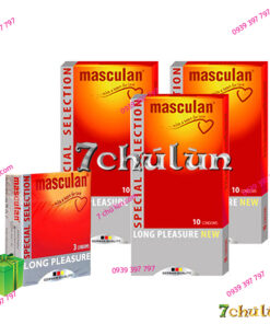 Masculan extremely thin dotted ribbed condoms last longer
