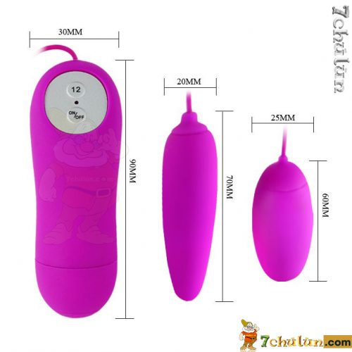Premium Pretty Love Irma 2-headed vibrating egg size specifications