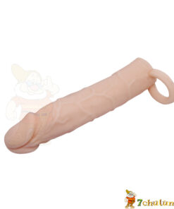 7-bao-cao-su-don-den-giong-cu-that-18cm-Pretty-Love-LARG-co-quai-deo