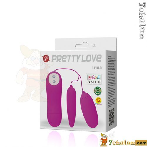 Pretty Love Irma Vibrating Egg 2 compact and convenient heads
