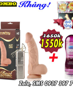 Lovetoy Real Extreme 9 Inch Female Sextoy Combo + Durex 2in1 Gel