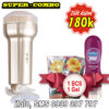 Combo Male Vaginal Sex Toy Pink Pussy Vibrator + Durex Gel 100ml