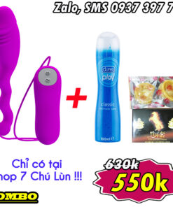 Combo Sex Toys Vibrating Egg Sperm 12 Modes + Durex Gel 100ml