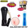 Combo Male Vaginal Sex Toy Pink Pussy Vibrator + Durex Gel 100ml
