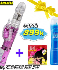 Combo Multifunctional Women’s Sex Toy Vibrating Butterfly Enema + Durex Gel