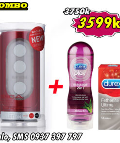 Combo Sextoy for Men Premium Fake Vagina TENGA FLIP HOLE + Durex 2in1 Gel