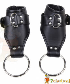 New style O Ring leather wrist lock sex toy #BD14