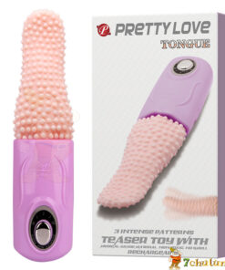 Lưỡi liếm âm đạo ☑️Pretty Love Tounge rung massage, gai mềm