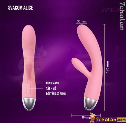 Do Choi Tinh Duc High Cap Svakom Alice size comparison