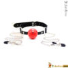 MOBALL leather strap jaw lock sadistic device of blissful silence #BD10