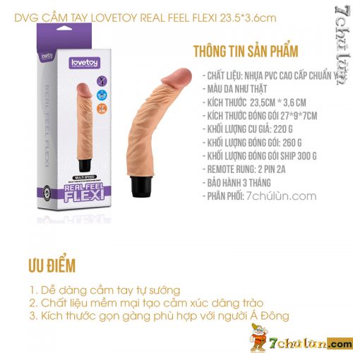 Duong Vat Gia Cao Cap Cam Lovetoy Real Feel FLexi Thong Tin San Pham