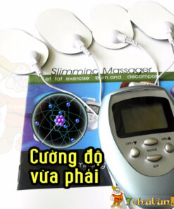 May Massage Xung Dien 4 Mieng Su Dung Remote 2 Pin 3A nhieu cuong do kich thich de chiu