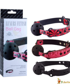 FETISH BALL GAG leather strap jaw lock sadistic toy great combination #BD5