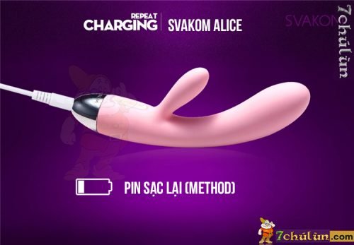 Do Choi Tinh Duc Cao Cap Svakom Alice use battery sac