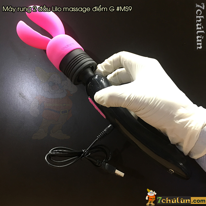 May Massage Kich Thich Diem G Lilo vibrate 2 heads down the battery pack, first combination