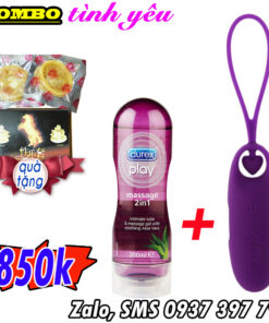 Aphojoy Heart Vibrating Egg Sex Toy Combo + Durex 2in1 Gel