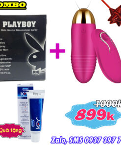 Combo Sextoy for Men to Prevent Premature Ejaculation Playboy + Wireless Vibrating Egg with 10 Modes