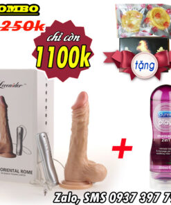 Sextoy Combo for Women Loveaider 7 Mode Wall Dildo + Durex 2in1 Gel