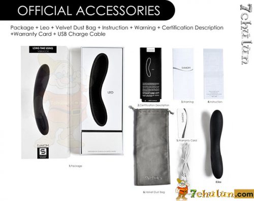 Svakom Leo vibrating stick with delicate, luxurious design