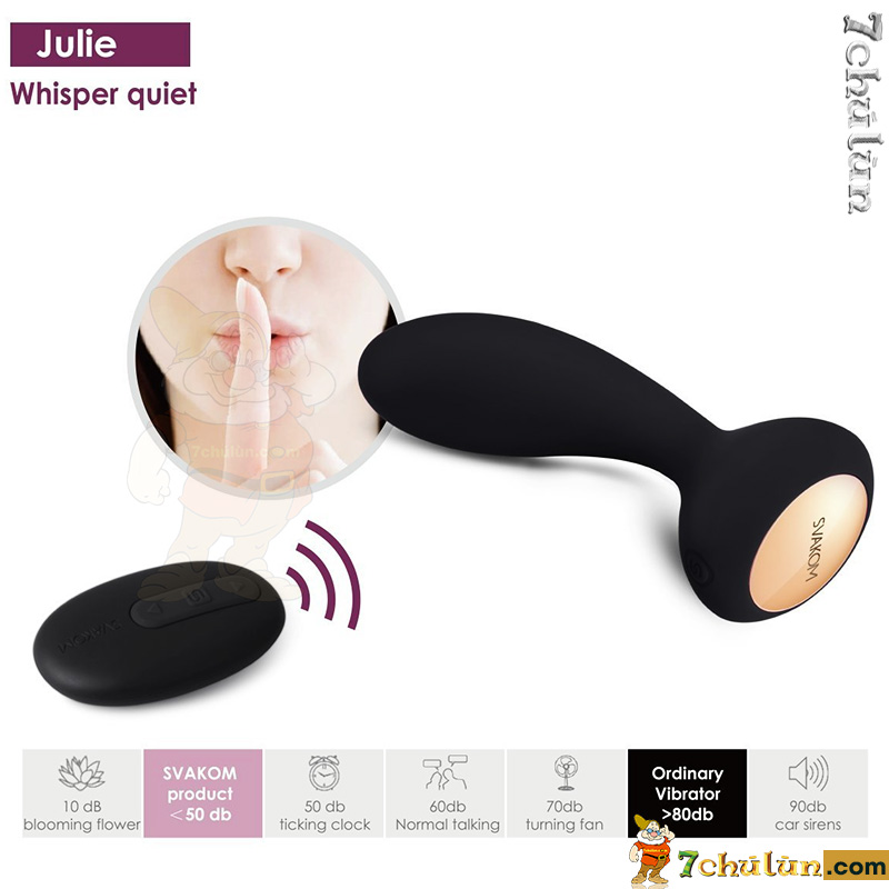 Svakom Julie sex toy vibrates softly and whispers