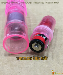May Massage Am Dao Mini Rocket su dung duy nhat 1 pin 2a