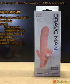 Bao cao su don den hang khung Brave Man co quai deo thong tin san pham