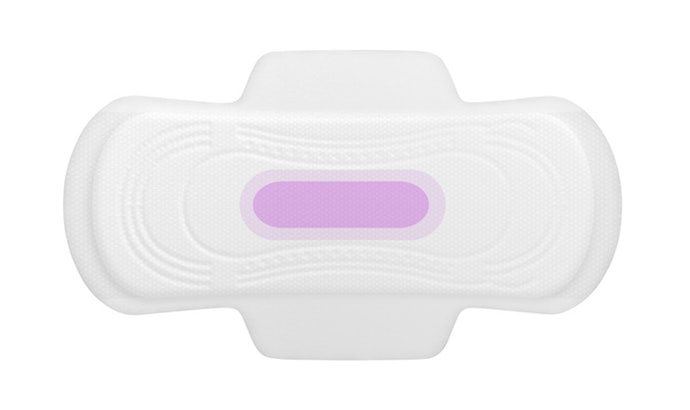 Winged sanitary napkin