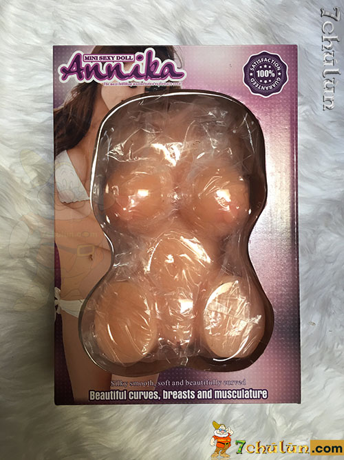 Mini silicone bust love doll for men Annika