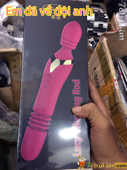 Automatic retractable dildo body massager Man Muo - Lucy vibrating rod radiates heat